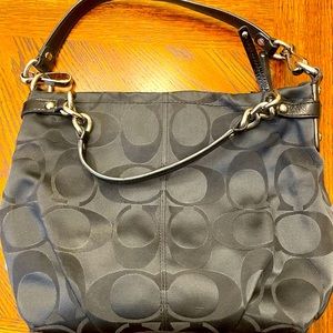 Authentic Coach black hobo bag
